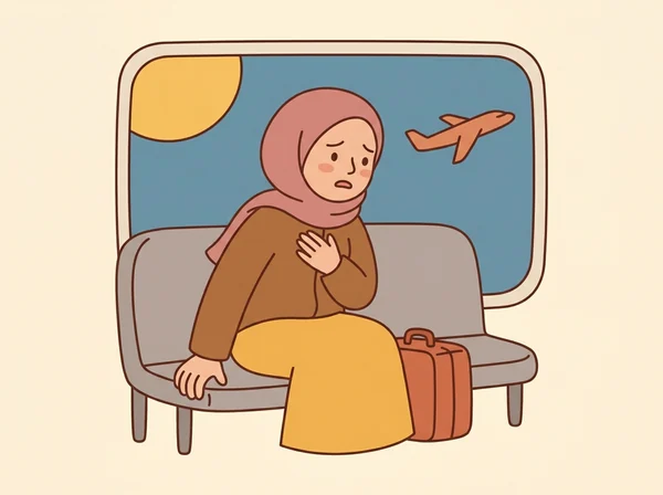 An invented character, drawn in the app&rsquo;s illustration style.